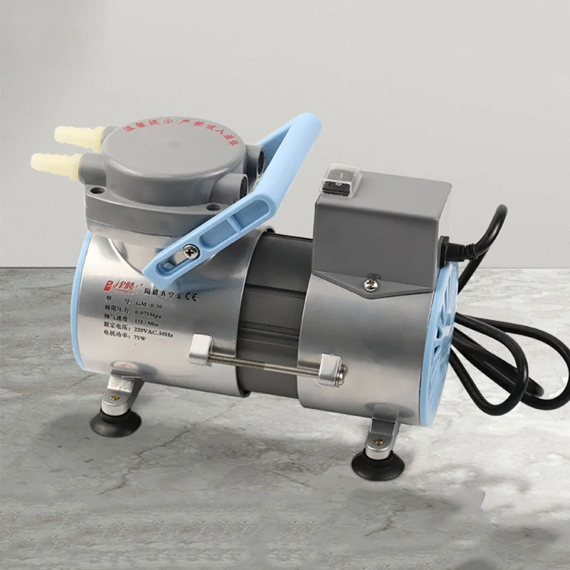Diaphragm Vacuum Pump Oil-free Laboratory Vacuum Pump GM-0.20 Portable 12 L/min Positive & Negative Pressure 75W 220V AC 50HZ
