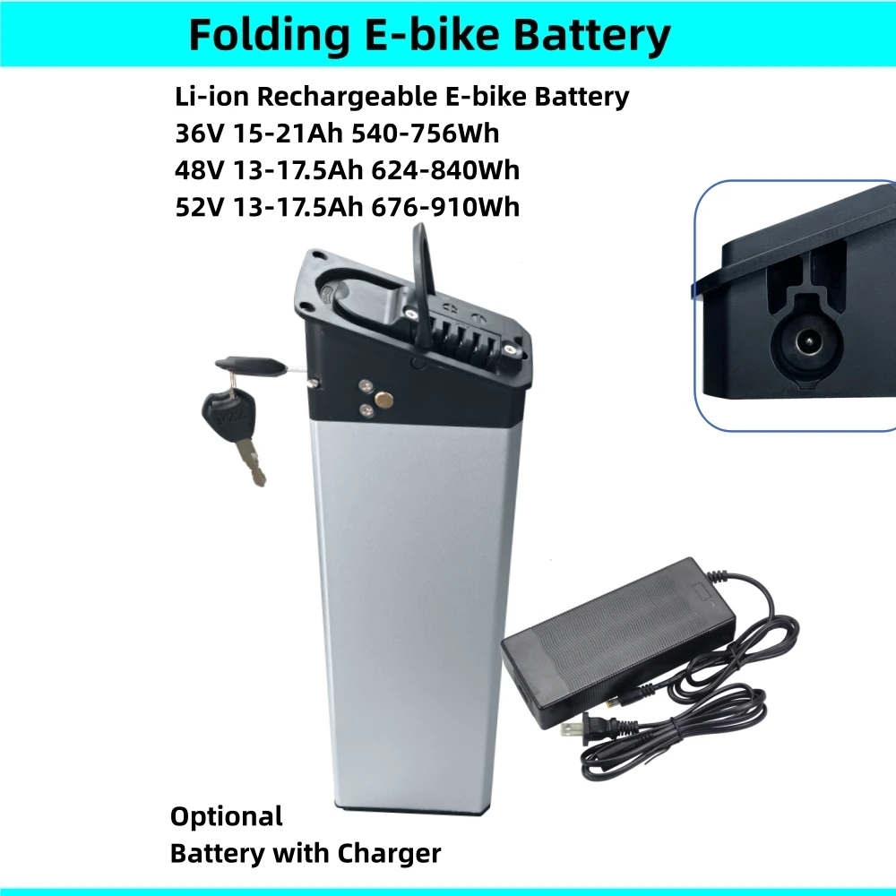 XF200 Fat Tire Folding E-bike Battery Li-ion 48V 15Ah 13Ah 14Ah 16Ah 17.5Ah 21Ah 36V 52V for Bezior xf200 E-bike Battery
