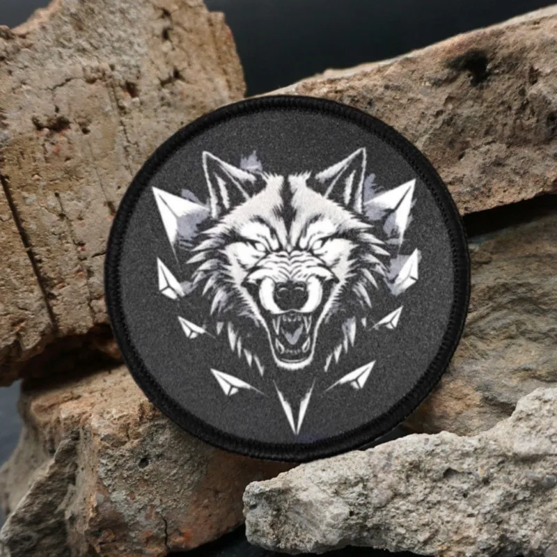 2026 Neuer Wolf King Taktischer Aufnäher, militärisches Moralabzeichen, Armband, für Kleidung, Hüte, Rucksäcke, taktische Ausrüstung