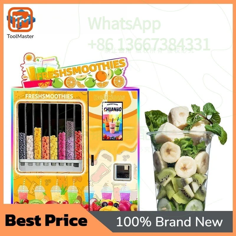 【Hot Sale】 Electric Multi-functional Commercial Coin/Card/QR Code Payment Fully Automatic Smoothie Vending Machine Store
