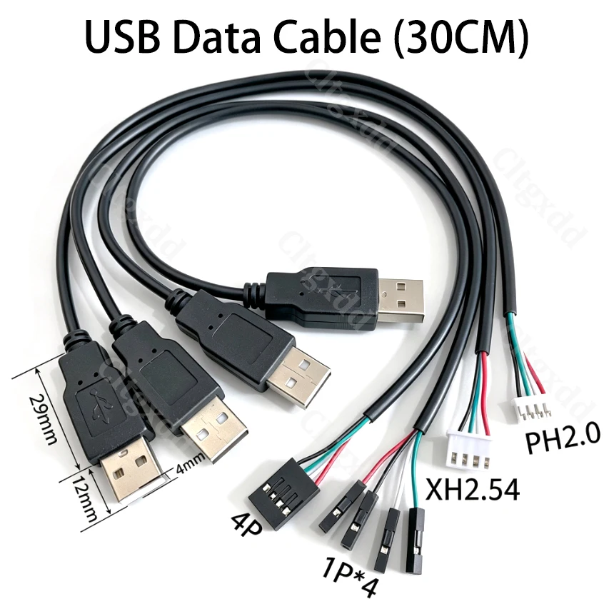 USB Terminal Data Cable To PH2.0/XH2.54/1P * 4 4P Touch Screen Cable, Suitable For DIY Electronic Projects/3D Printers/RC Toys