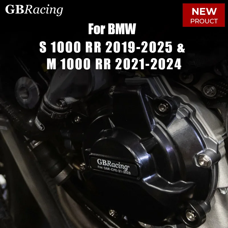 

GBRacing For BMW S 1000 RR 2019-2025 & M 1000 RR 2019-2024 Secondary Engine Cover Set Clutch Cover Alternator Thermostat Cover