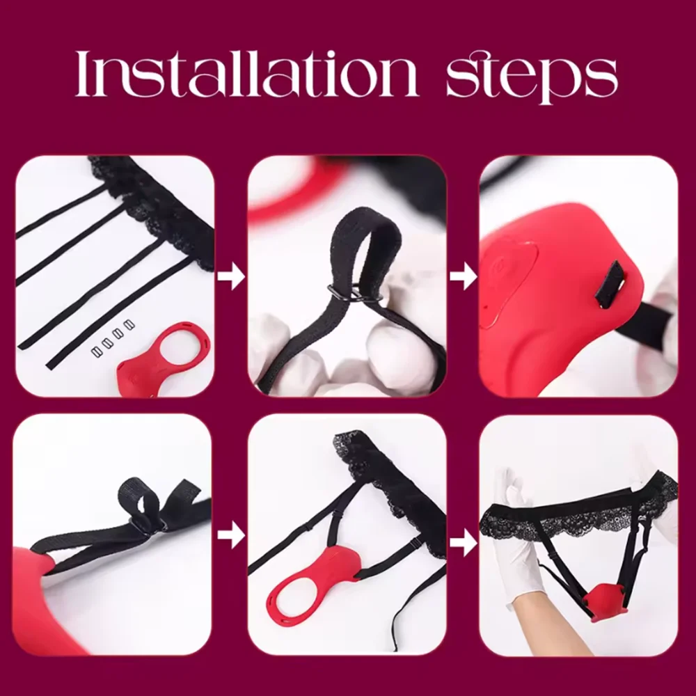 App Control Wearable Panty Vibrator for Women Clitoral Stimulator 9 Vibration Modes Quiet Female Masturbator Sex Toy for Couples 4