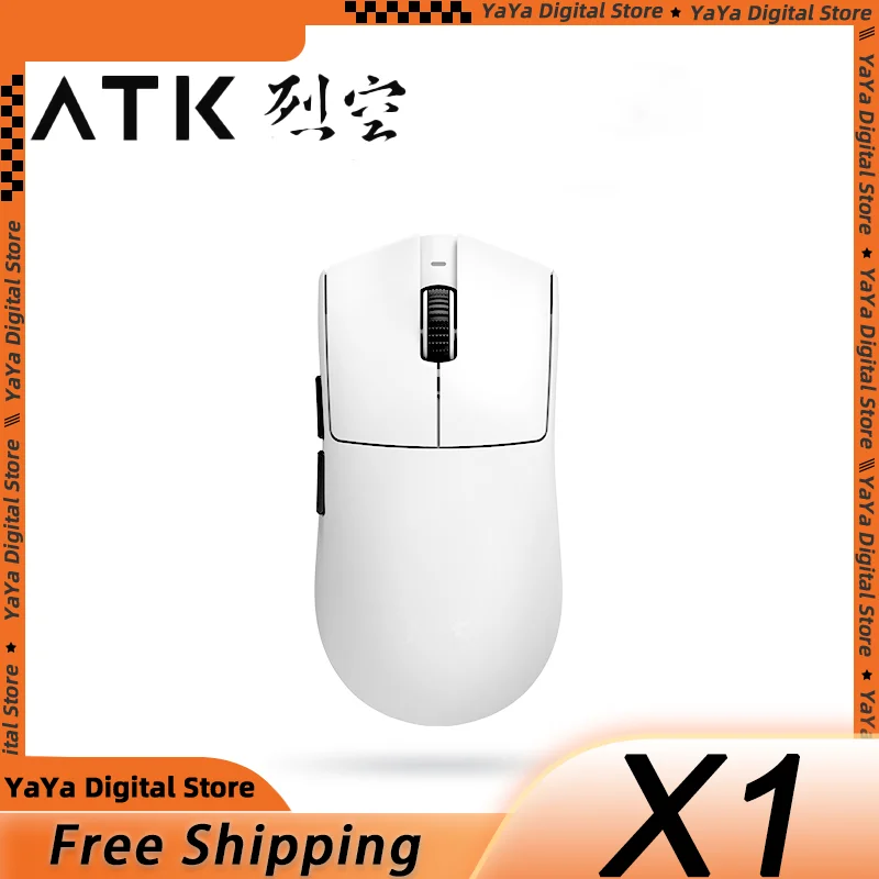 Atk X1 Mouse VGN ATK Blazing Liekong X1 Three-Mode Wireless Paw3950 Mouse Customized Lightweight Mouse For E-Sports Gamers Gifts