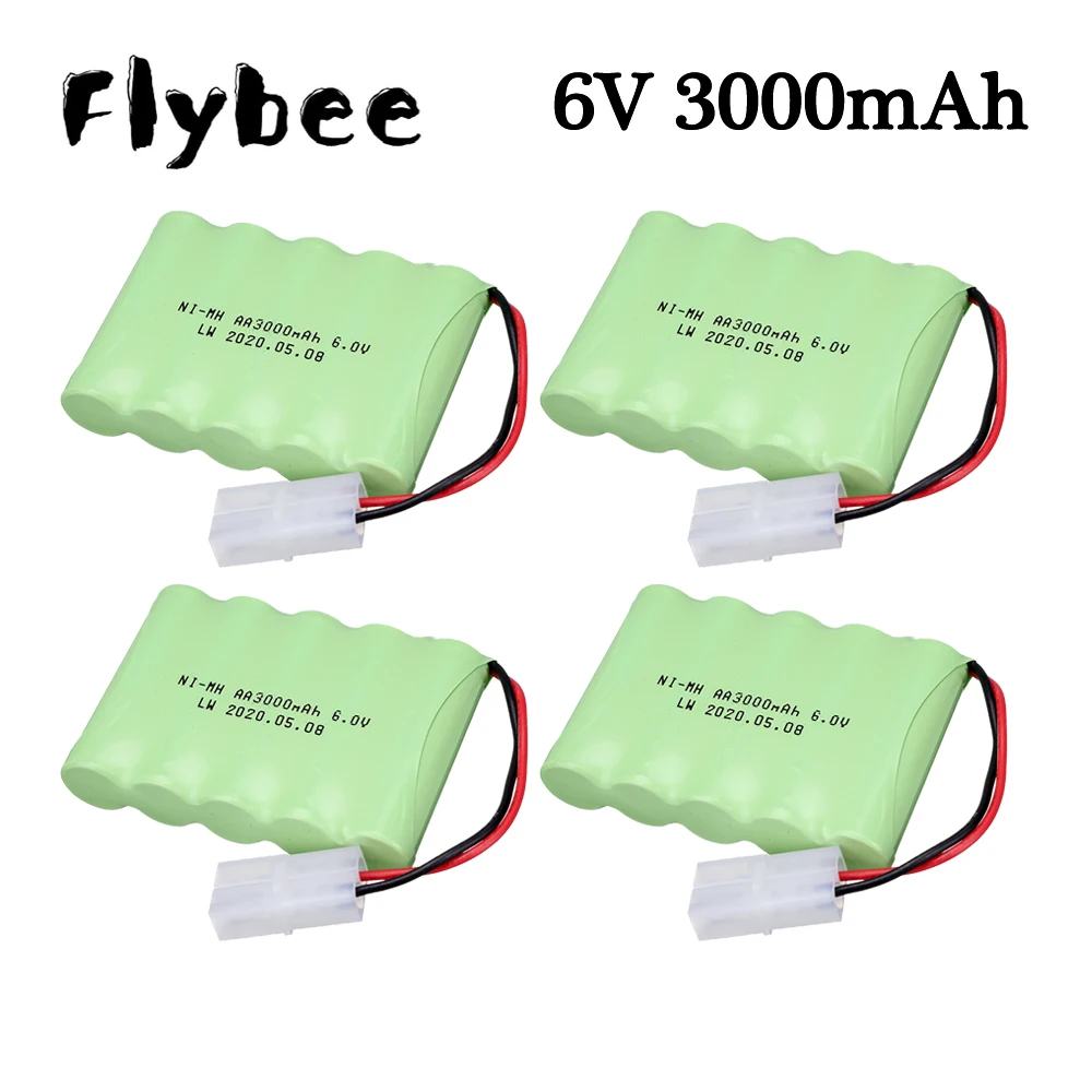 High capacity 3000mah NiMH Battery 6v Tamiya plug For Rc Toys Cars Tank Truck Robots Boats AA Ni-MH 6v Rechargeable Battery Pack