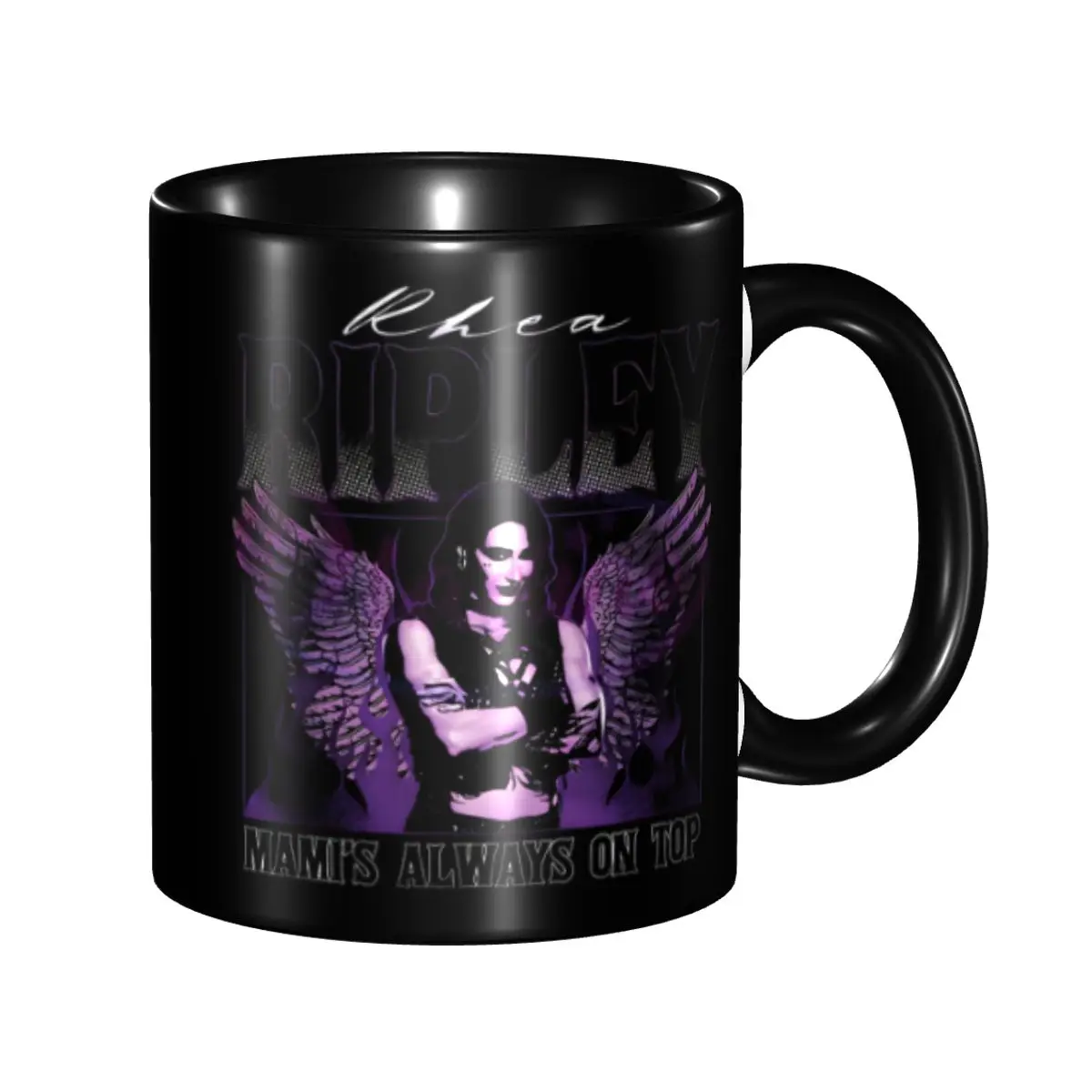 

DIY Wrestler Rhea Ripley Ceramic Mug Custom Coffee Cups Creative Present