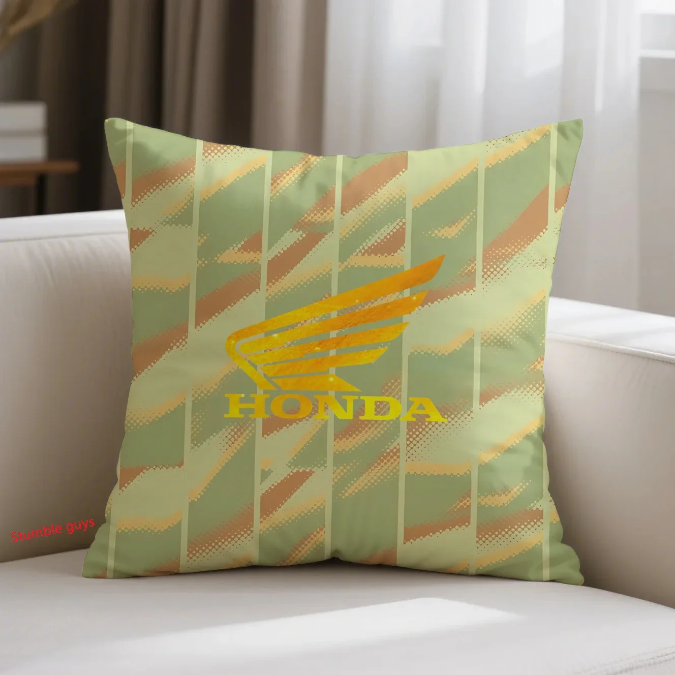 45X45cm Honda Sofa Cushion Cover Sports Motorcycle Racing Decorative Home Essential