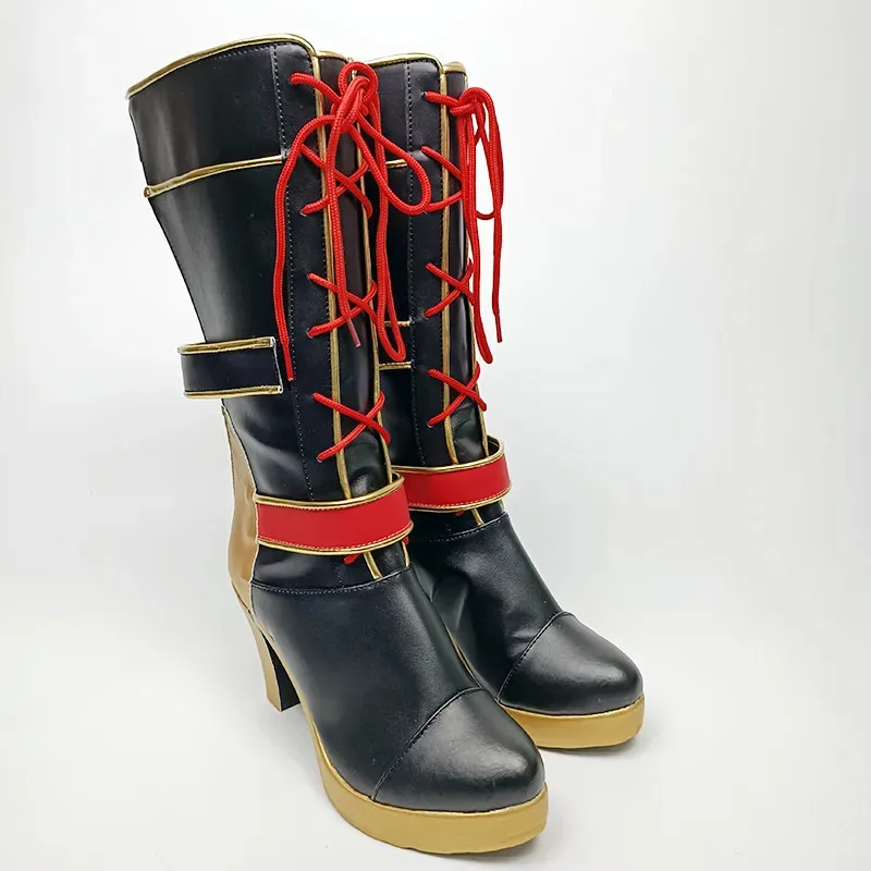 Anime Hololive Vtuber Kuzuha Sanya Cosplay Boots Shoes Halloween Aksesori Dibuat Sesuai Pesanan6;d'3,h'7.b;