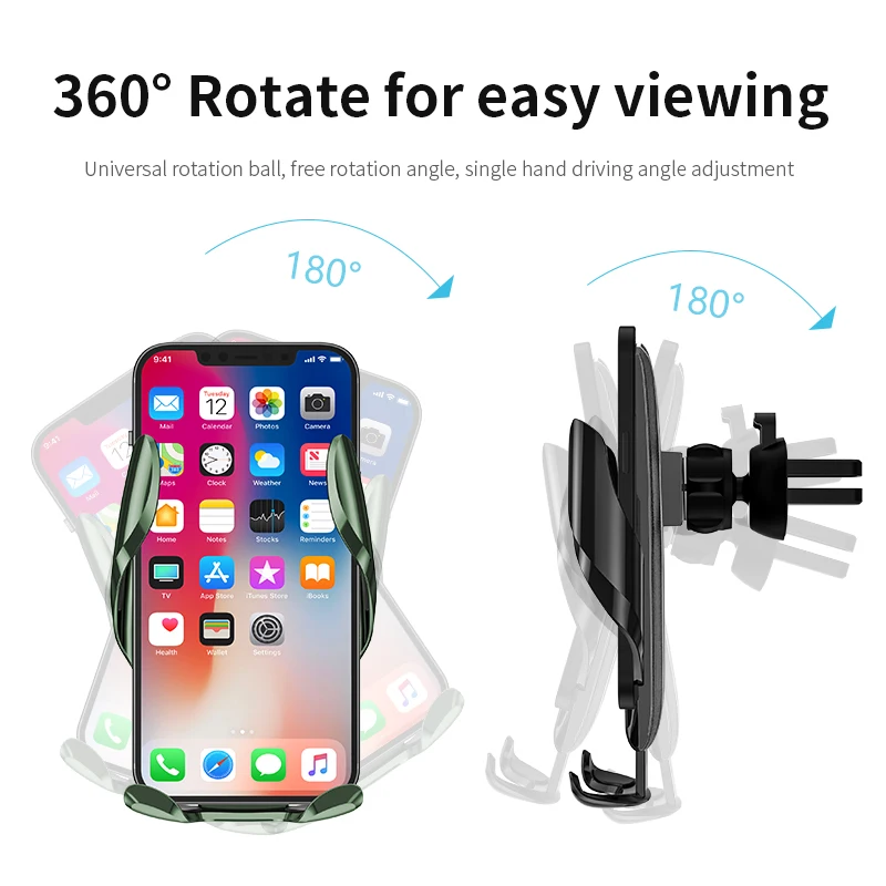 Universal Gravity Auto Phone Holder, Car Air Vent Clip Mount Mobile Phone Holder CellPhone Stand Support for iPhone for Samsung