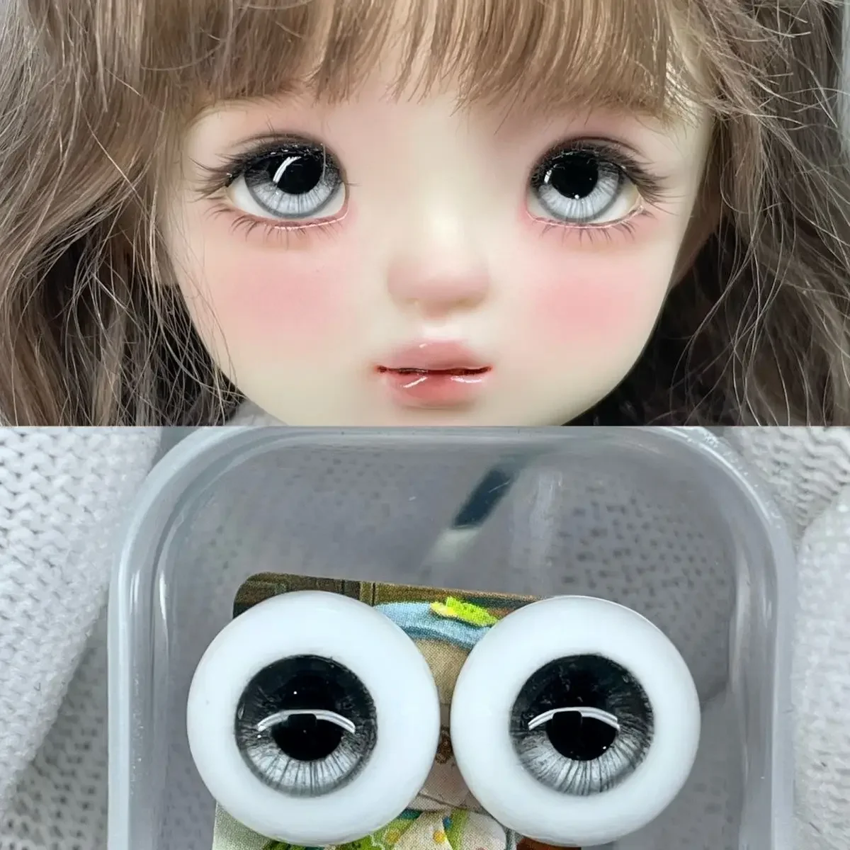 ใหม่ตุ๊กตาตาสําหรับ 1/3 1/4 1/6 ตุ๊กตา Bjd Handmade สาวของเล่นแต่งตัว 12/14/16 /18 มม.พลาสเตอร์ Eyeball Play House ตุ๊กตาอุปกรณ์เสริม