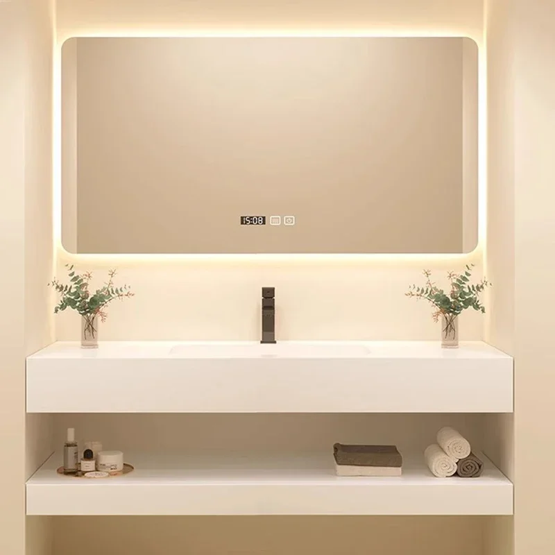 Vanity Makeup Mirror Cabinets Large Room  Storage Wall Bathroom Mirror Cabinets Light Maquillaje Bedroom Furniture