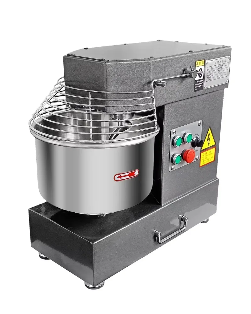 

5kg 10l Variable Frequency Speed Adjustable Spiral Inverse Dough Mixer Permanent Work Quiet And Uniform Speed