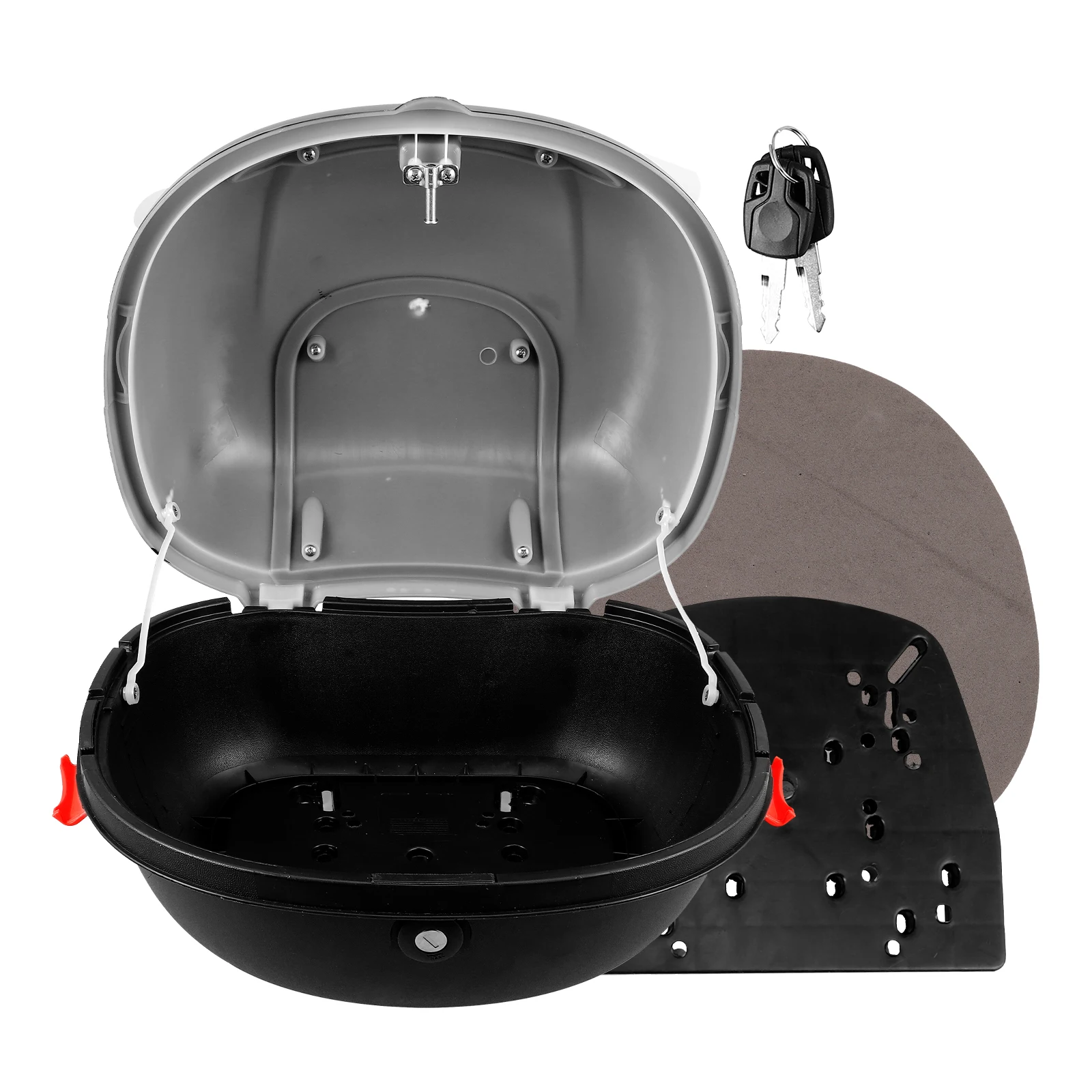 

Motorcycle Trunk Case Tail Box Storage for Luggage Motorcycle Top Case For Luggage Scooter Durable PP Waterproof Fits Bikes