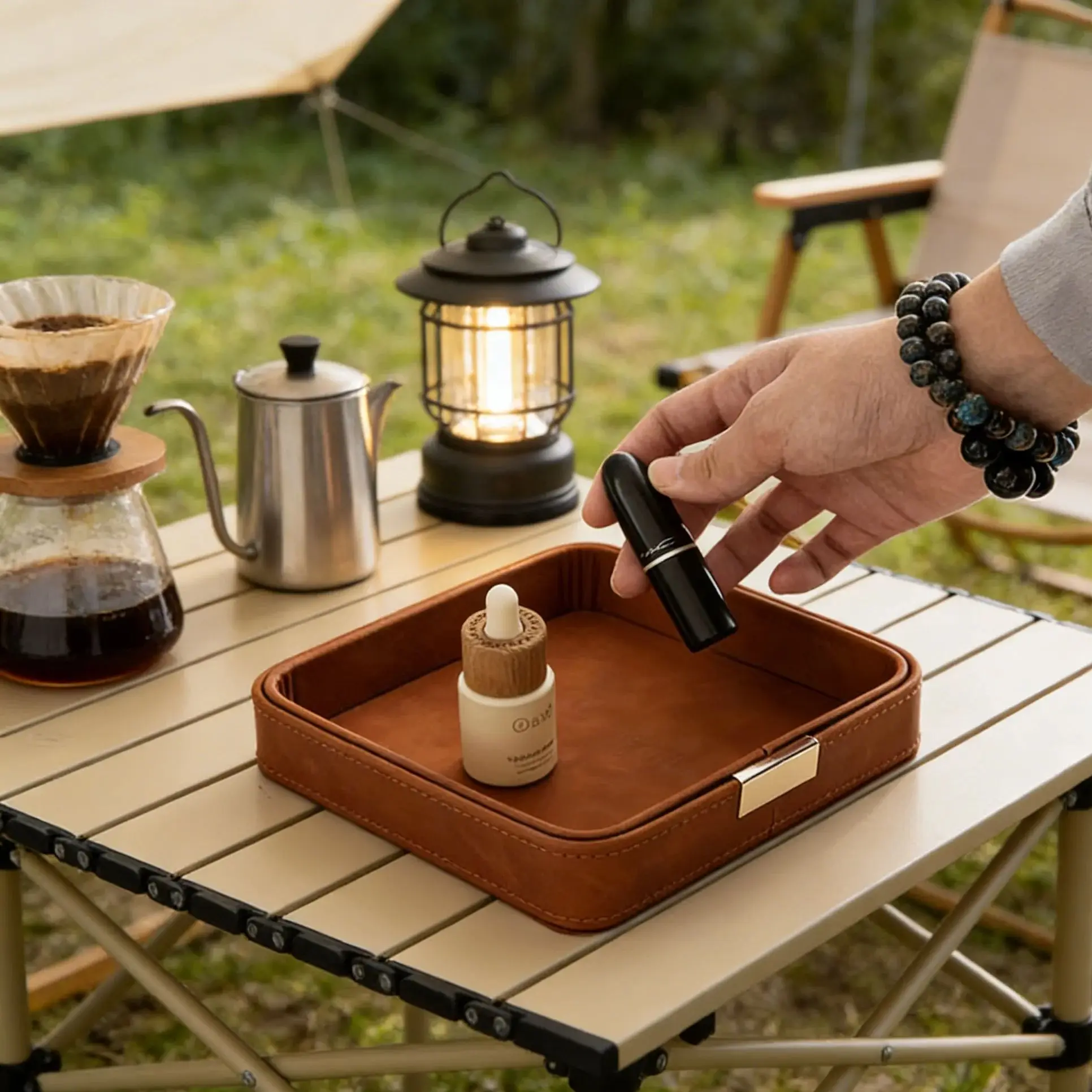 

Кожаный настольный органайзер для ключей, украшений, ароматерапии и парфюмерии, декоративный элемент для прихожей и гостиной