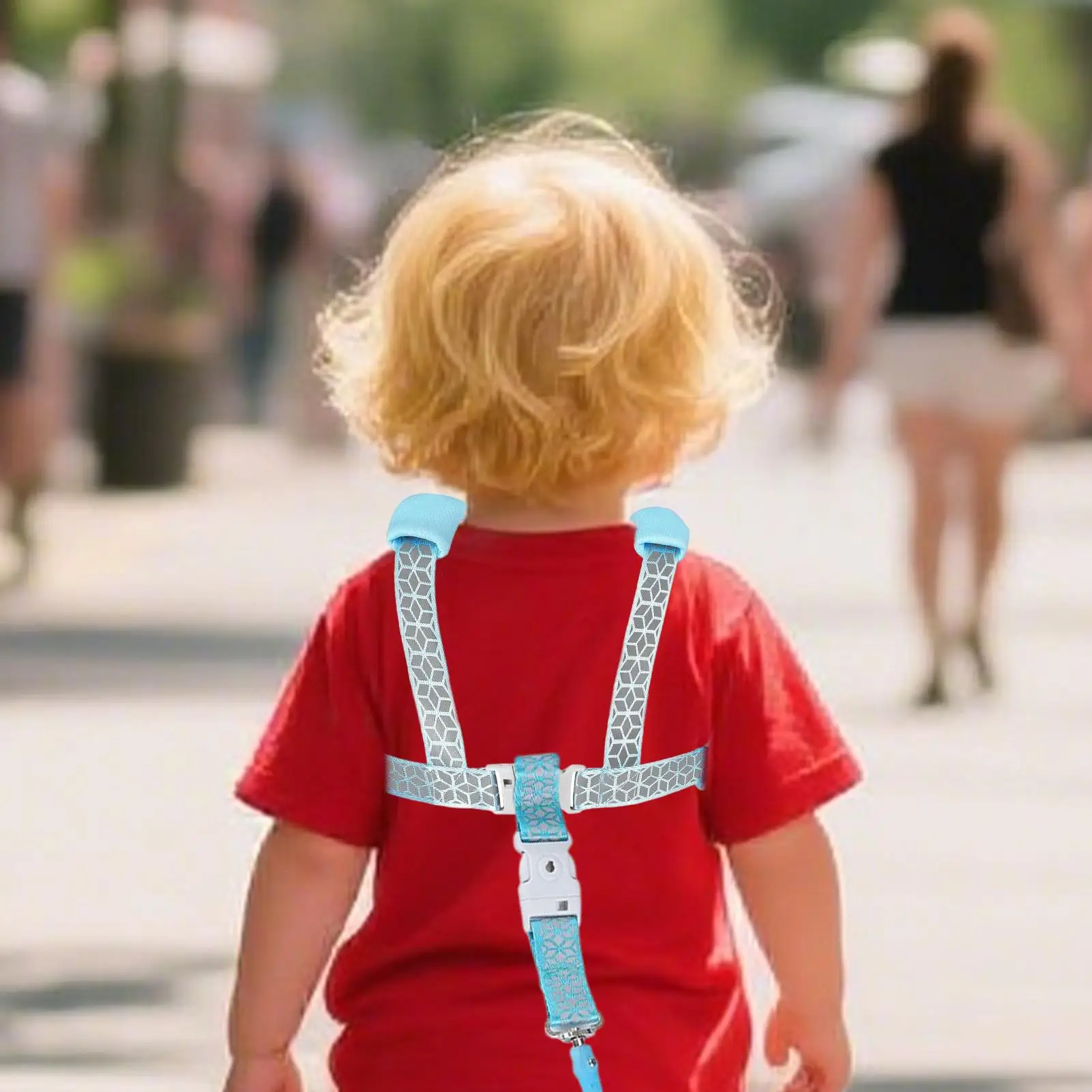 

Kids Harness with Leash Anti-Lost Wrist Link Reflective Harness Adjustable Anti-Lost Wrist Link with Lock for Outdoor Travel