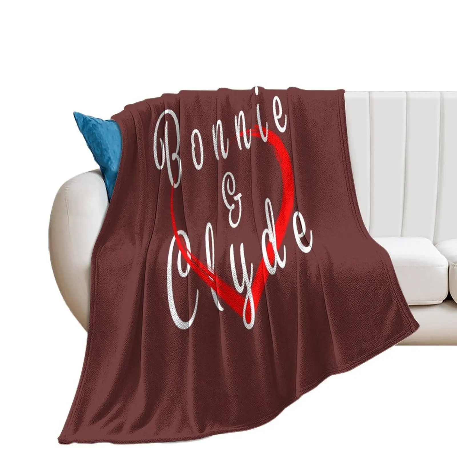 Love Bonnie and Clyde Throw Blanket christmas decoration for babies Soft Plaid Blankets