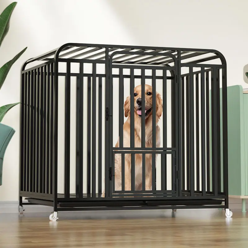 

Single Layer Double Door Luxury Pet Kennels Cages Carriers Customizable Stackable Dog Cages on Sale Metal Kennels