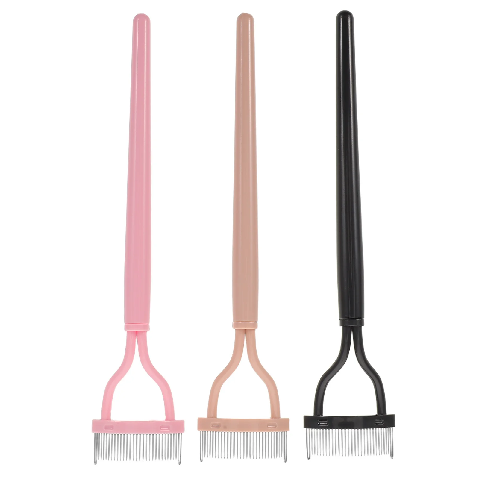 3個入りまつげセパレーター、まつげコーム、ステンレス製メタルまつげコームセパレーター、マスカラデクランプツール、細かい歯のブラシ、クラムリムーバー