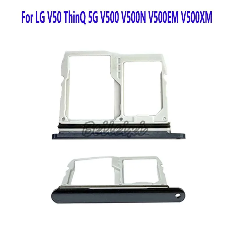 

For LG V50 ThinQ 5G V500 V500N V500EM V500XM Sim Card Slot Tray Holder Sim Card Reader Socket Replacement Parts