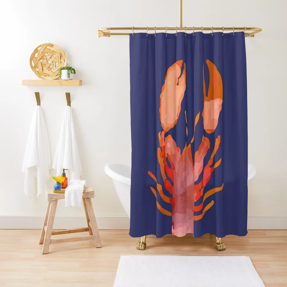 Watercolor Lobster Shower Curtain Shower For Bathrooms For The Bathroom Curtain