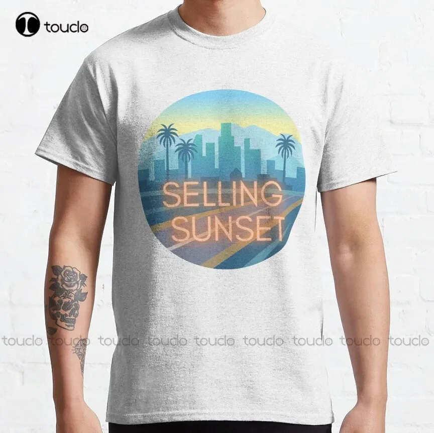 Selling Sunset Classic T-Shirt Hawaiian Shirts For Men Custom Aldult Teen Unisex Digital Printing Tee Shirt Xs-5Xl Fashion Funny