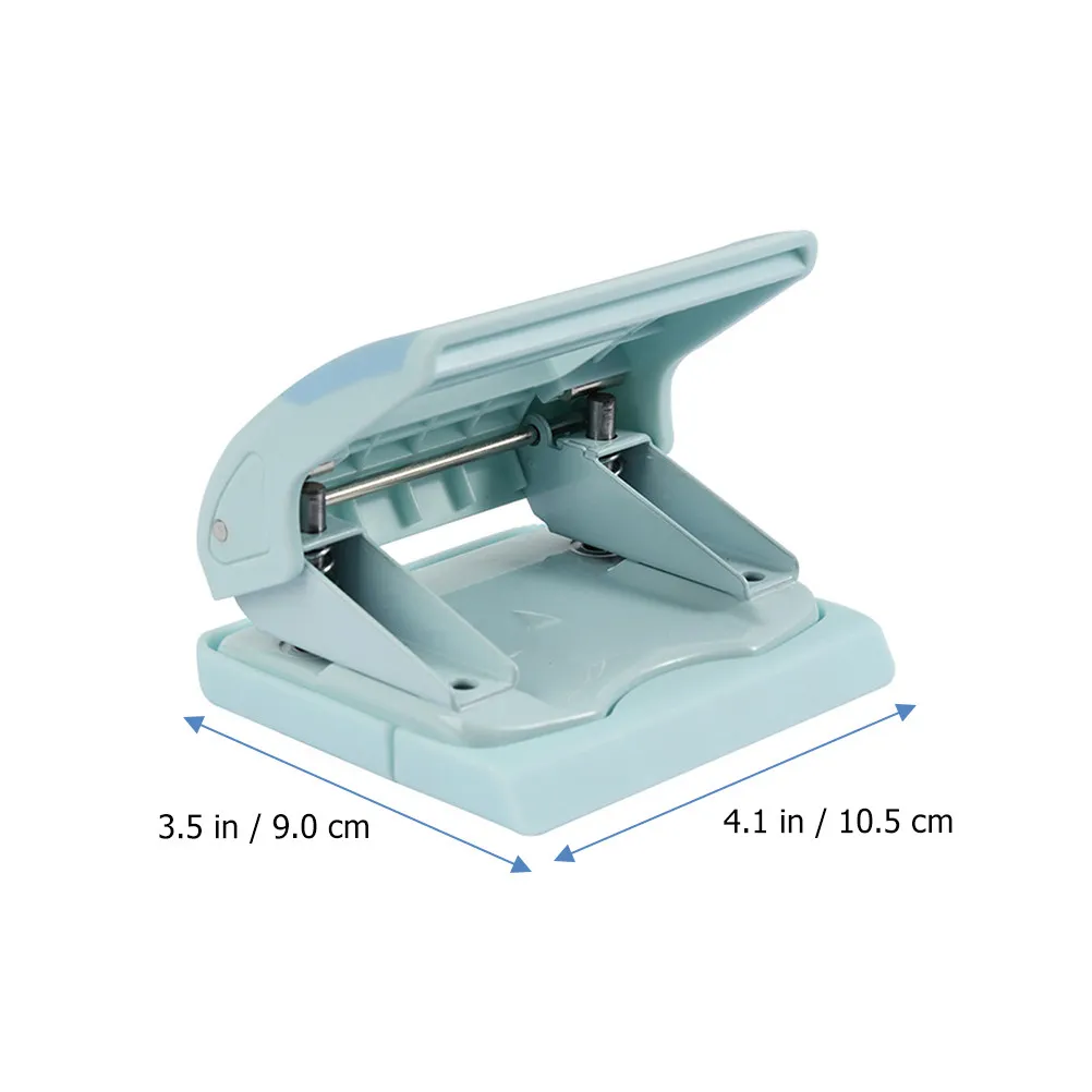 Hole Puncher Two Hole Punch Manual Portable Punching Machine for Loose-Leaf Document Paper Files Office Use Paper Puncher