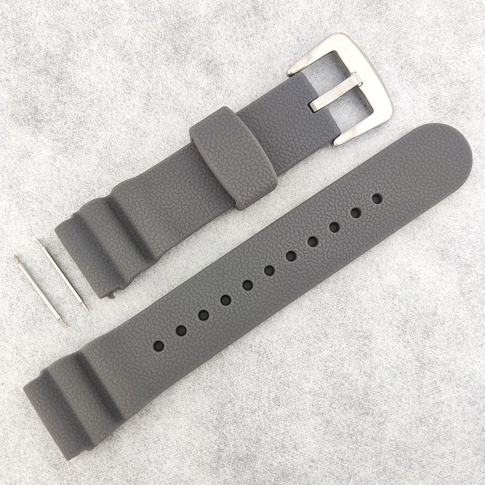 Correa Universal para reloj, correa de goma de silicona para NH35/NH36, funda de reloj abulón, 22mm, 22mm