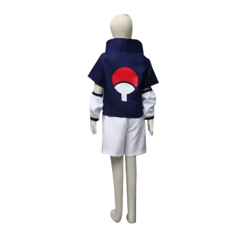 Uchiha Sasuke Halloween Anime Cosplay Kostuum Voor Kinderen Kinderen Top Broek Outfits Halloween Carnaval Pak