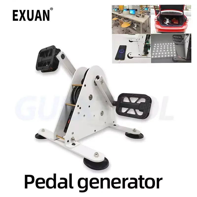 

Foot-Operated Generator 100W Portable Power Generator Hand Generator Rehabilitation Training Device Spinning Bike Fitness Geare