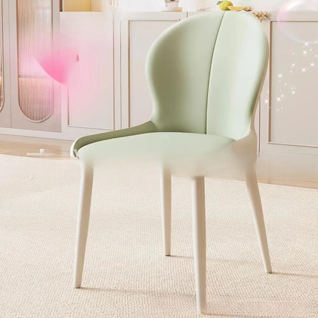 

Luxury French cream restaurant dining chair Hotel office chair Modern minimalist online celebrity coffee shop lounge chair.