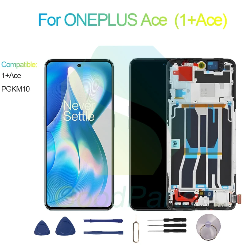 

For ONEPLUS Ace Screen Display Replacement 2400*1080 PGKM10 1+Ace LCD Touch Digitizer