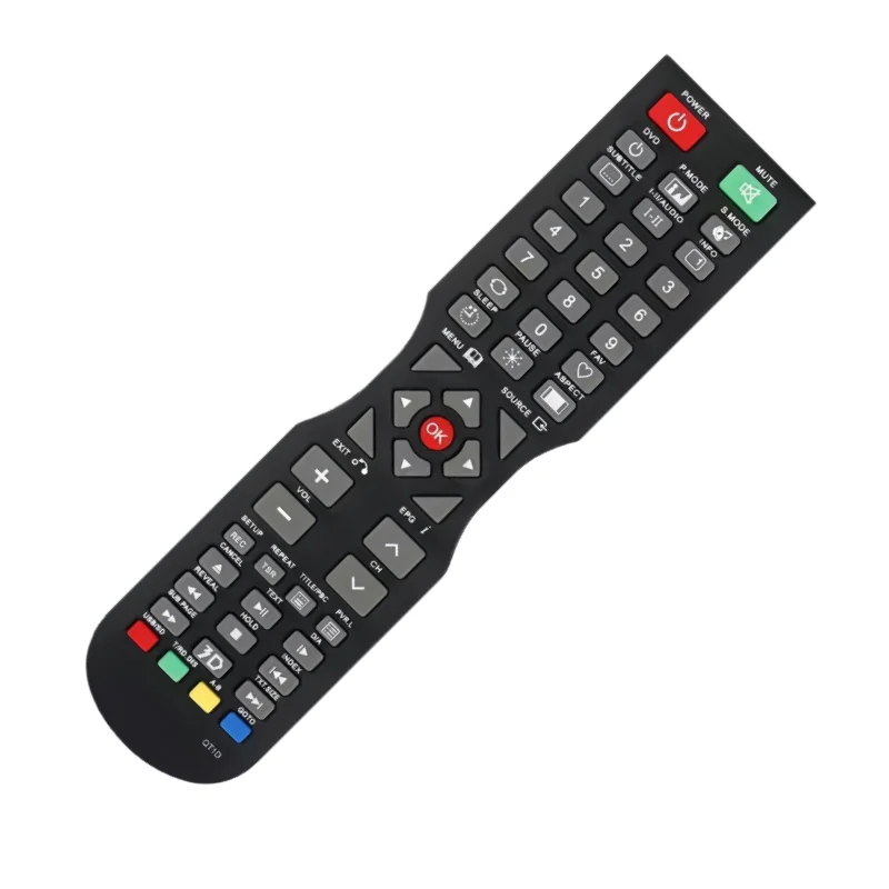SONIQ QT1D TV Remote Control with 3D Shortcut Key for LCD LED HD TVs Direct Replacement Compatible with Multiple Models