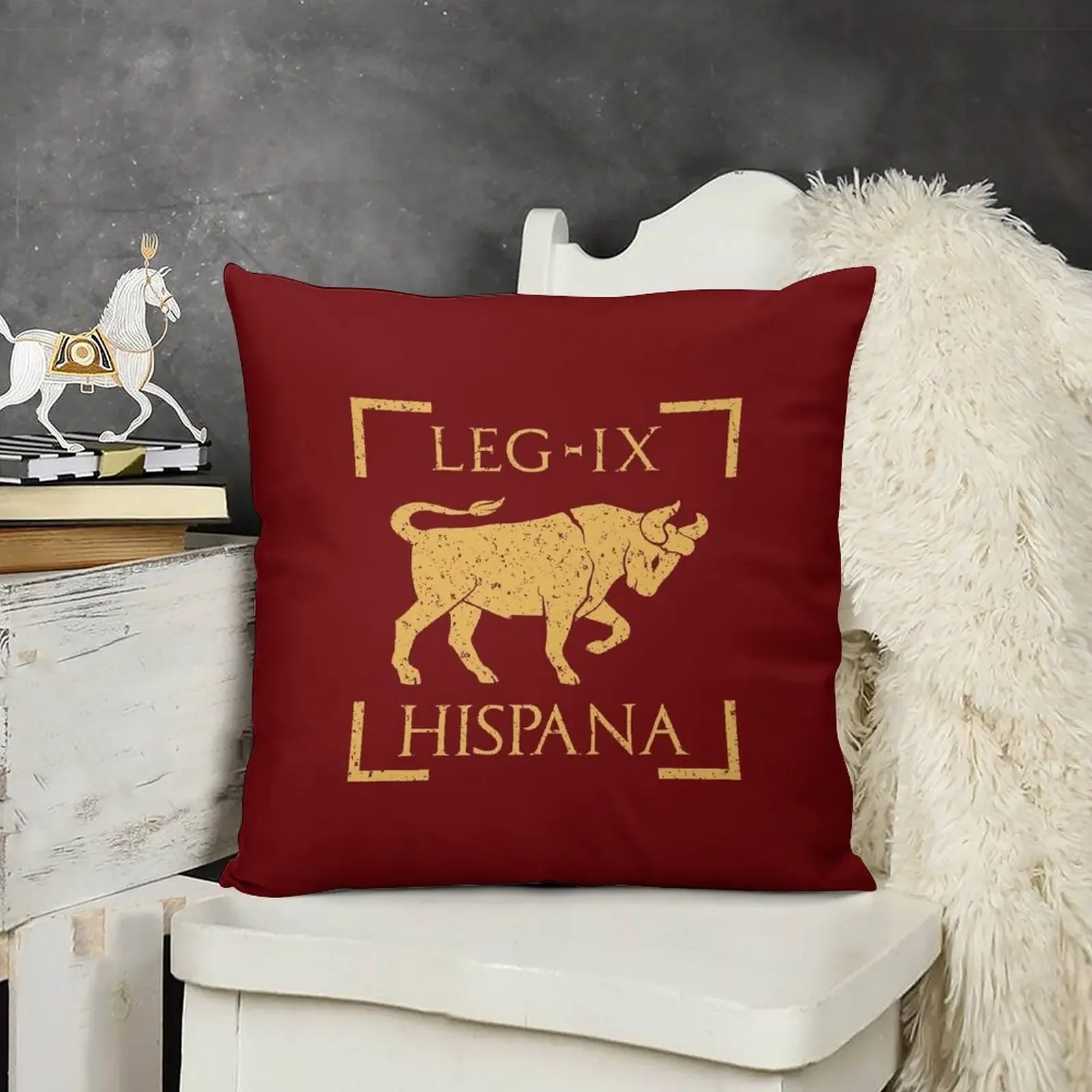 Legio IX Hispana Taurus Emblem Roman Legion Throw Pillow Luxury Pillow Case Throw Pillow Covers Anime