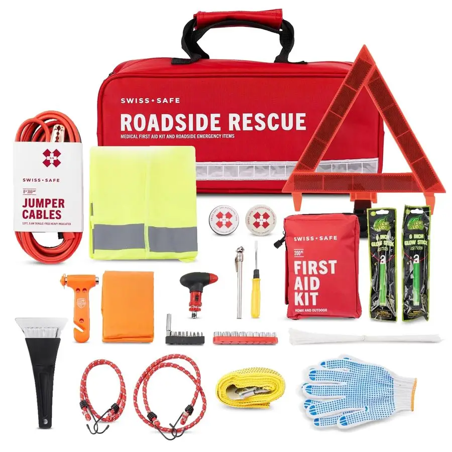 مجموعة الإسعافات الأولية 2 في 1 للسيارة، السفر أمبير المنزل، مجموعة صغيرة من مكافآت الأعمال للمساعدة في حالات الطوارئ الطبية، البقاء على قيد الحياة، التخييم 233 قطعة، C #1