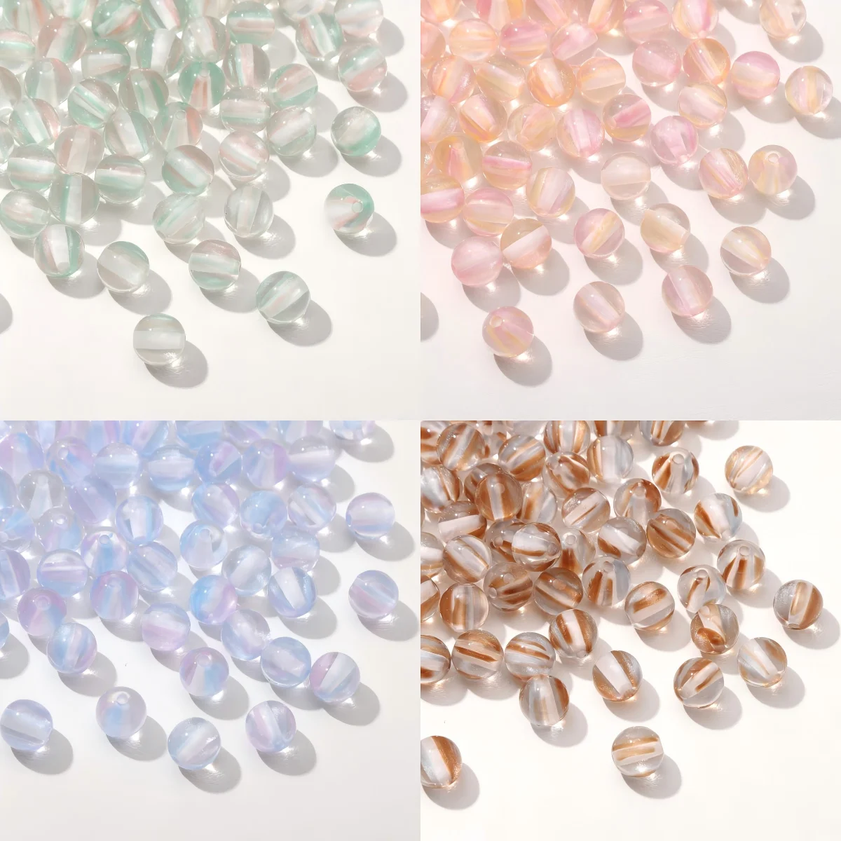 8mm 100Pcs Colorful Round Resin Loose Spacer Beads for Jewelry Making DIY Bracelet Necklace Earrings Handmade Craft Materials - view 3