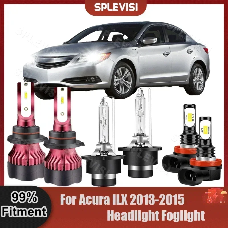 

6PCS High Beam+Low Beam Xenon Lamp+Foglight 9005+D2S+H11 Replace Combination Bulbs Set For Acura ILX 2013 2014 2015 340W