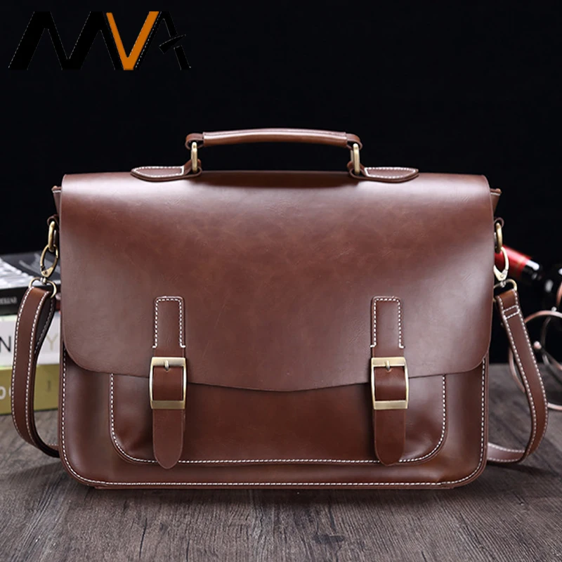 

MVA Men's Executive Briefcase Luxury Men Women Briefcase Porte-Documents Business Shoulder Bag For Men Women's Folder Bag 서류가방