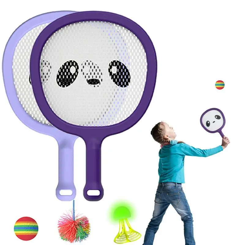 

Shuttlecock Racquet With Badminton Ball Indoor Outdoor Team Playing Games Toys Badminton Racket For Children Kids