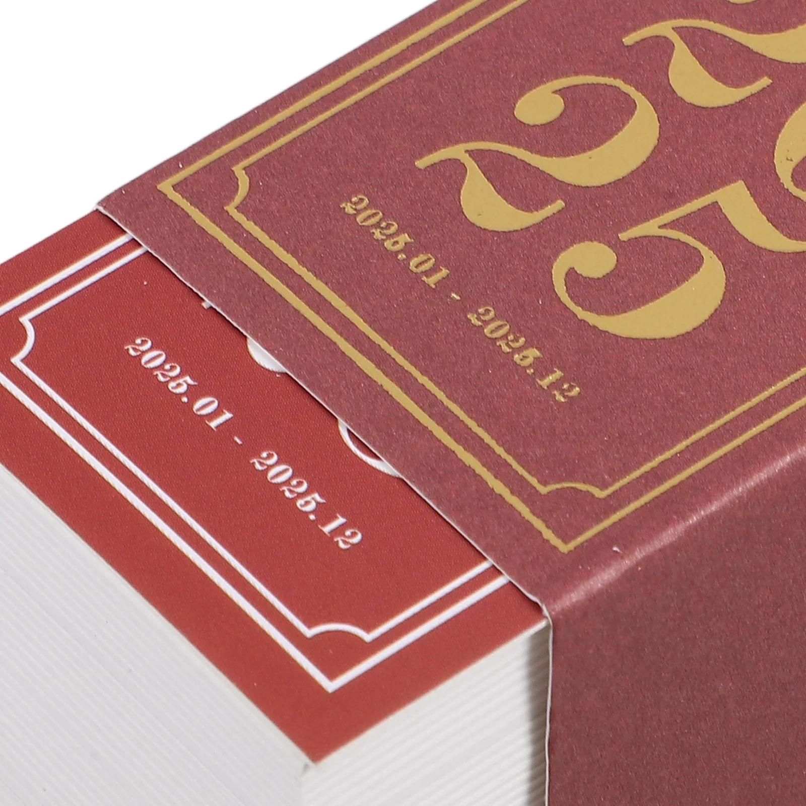 1 كتاب صغير الإبداعية أجندة مكتبية /رزنامة مكتبية المسيل للدموع خمر 2025 مكتب المنزل الدائمة سطح المكتب ديكور التقويم سطح المكتب ديكور