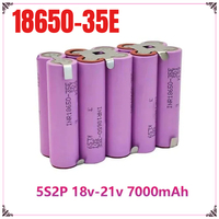 3S1P 3S2P 4S2P 4S1P 5S1P 5S2P 6S1P 8.4V 3.7V 10.8V 18V Battery 16.8V INR18650 35E 3500mAh Suitable for 18V Screwdriver Battery