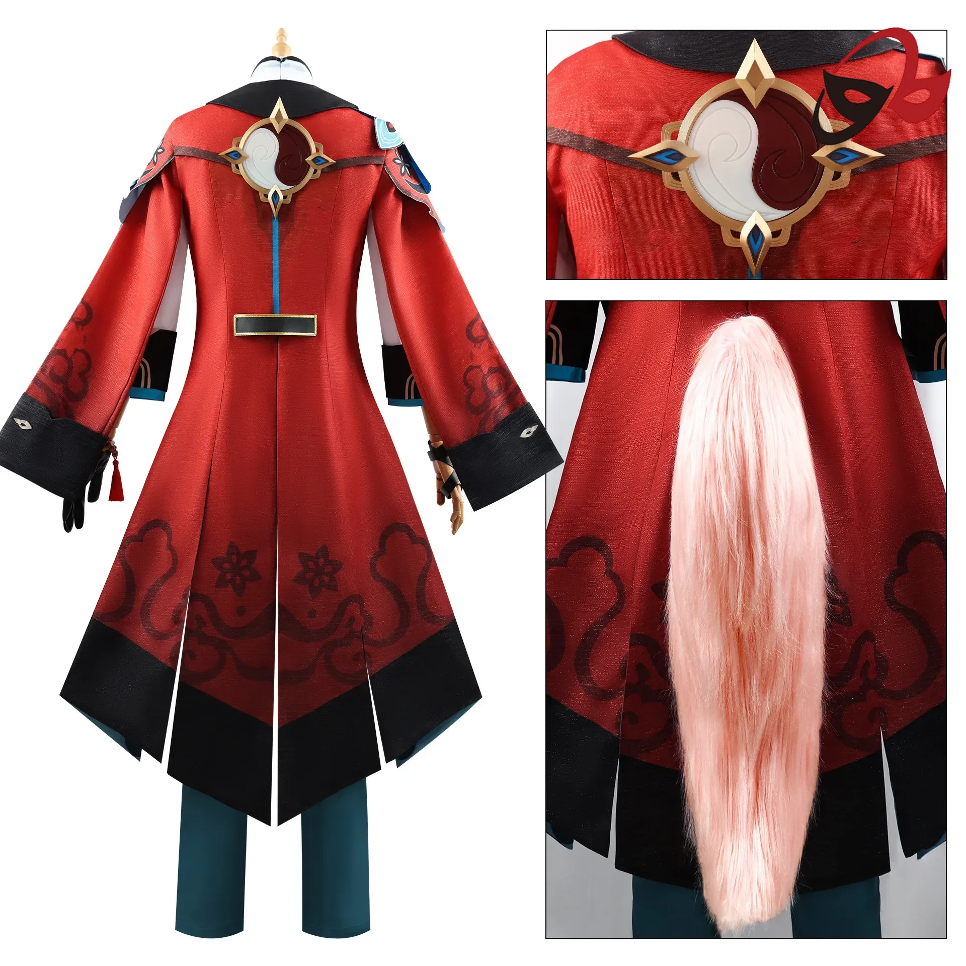Honkai Star Rail Jiao Qiu Cosplay Costume Tail Wig Set Anime Role Play Carnival Party Comic Animation Suits for Gaming Fans - Image 3
