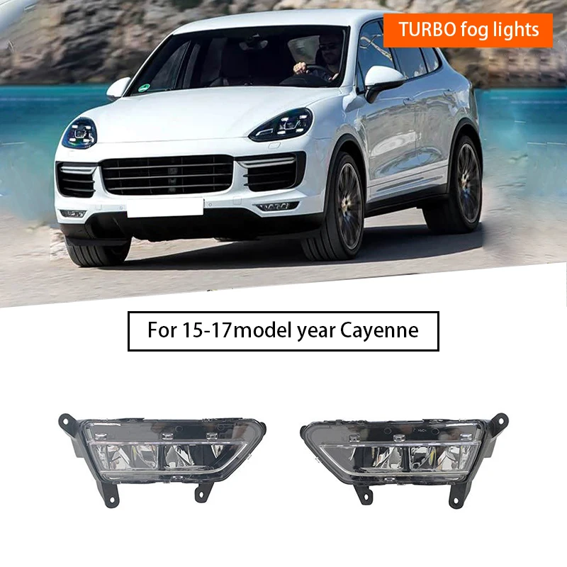 

95B9411699C 95B941700C 2pcs Car Front bumper fog lamp for Porsche Cayenne 958.2 Turbo 2015-2017 95B.1 Turbo 2014-2017