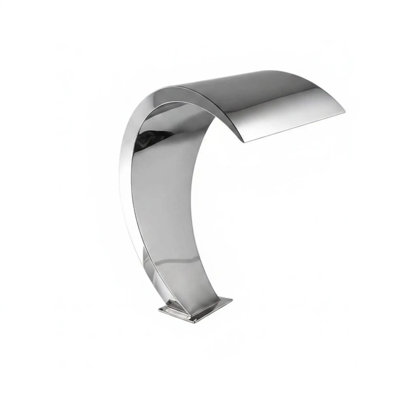 Curved pool Waterfall Spout Commercial Grade Stainless Steel Pool Waterfall Curved