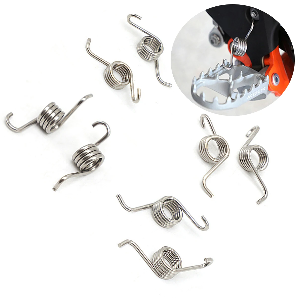 Для KTM SX SX-F EXC EXC-F XC XC-F XC-W XCF-W 68 85 125 150 200 250 300 350 450 500 1998-2023 Подставка для ног Подставки для ног Пружина Для KTM SX SX-F EXC EXC-F XC XC-F XC-W XCF-W 68 85 125 150 200 250 300 350 450 500 1998-2023 Подставка для ног Подставки для ног Пружина