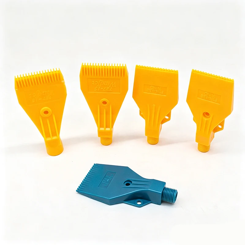 1/4'' BSPT 727 ABS Flat Fan WindJet Air Knife Nozzle Compressed Air Blower Jet Nozzle for Drying & Dust Removal