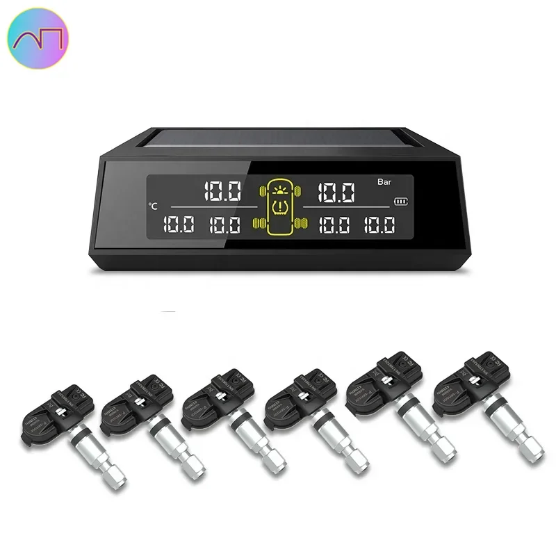 

In Stock Bus Solar Truck TPMS Factory High Quality Tire Pressure Monitoring Internal Sensors Real-time Detection For 6 Wheels