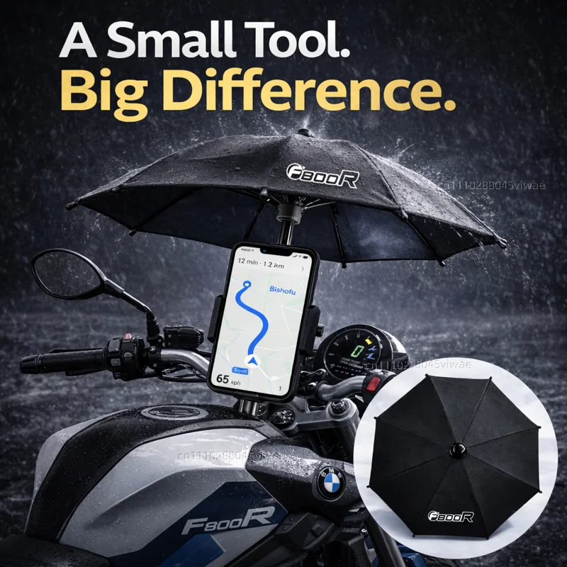 

Держатель для телефона и зонта для мотоцикла BMW F800R, водонепроницаемый, солнцезащитный, антибликовый, дождезащитный, крепление на руль для GPS-навигатора