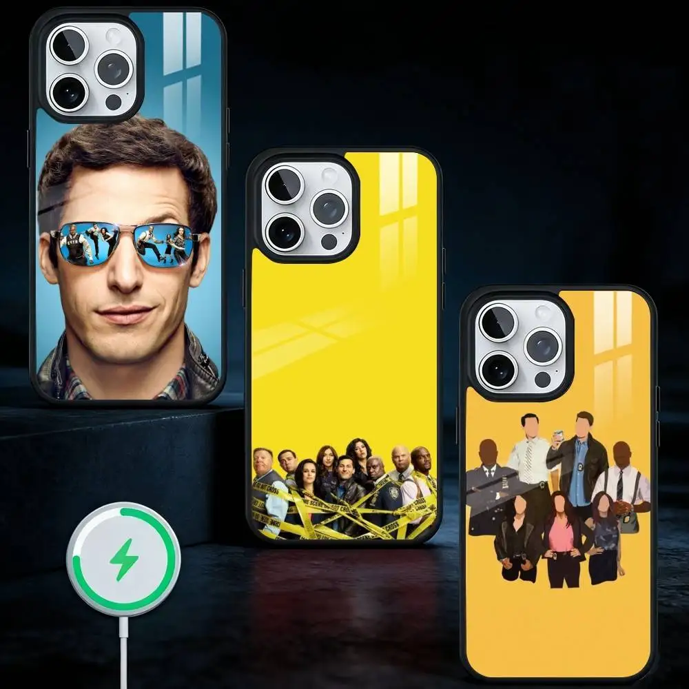

B-Brooklyn N-Nine N-Nine Phone Case For iPhone17,16,15,14,13 Plus,Pro Max Magnetic For Magsafe Wireless Charging