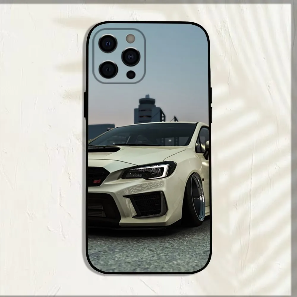 Japan S-Subaru car Phone Case For iPhone 16,15,14,13,12,11,Pro,X,XS,Max,XR,Plus,Mini Soft Black Cover