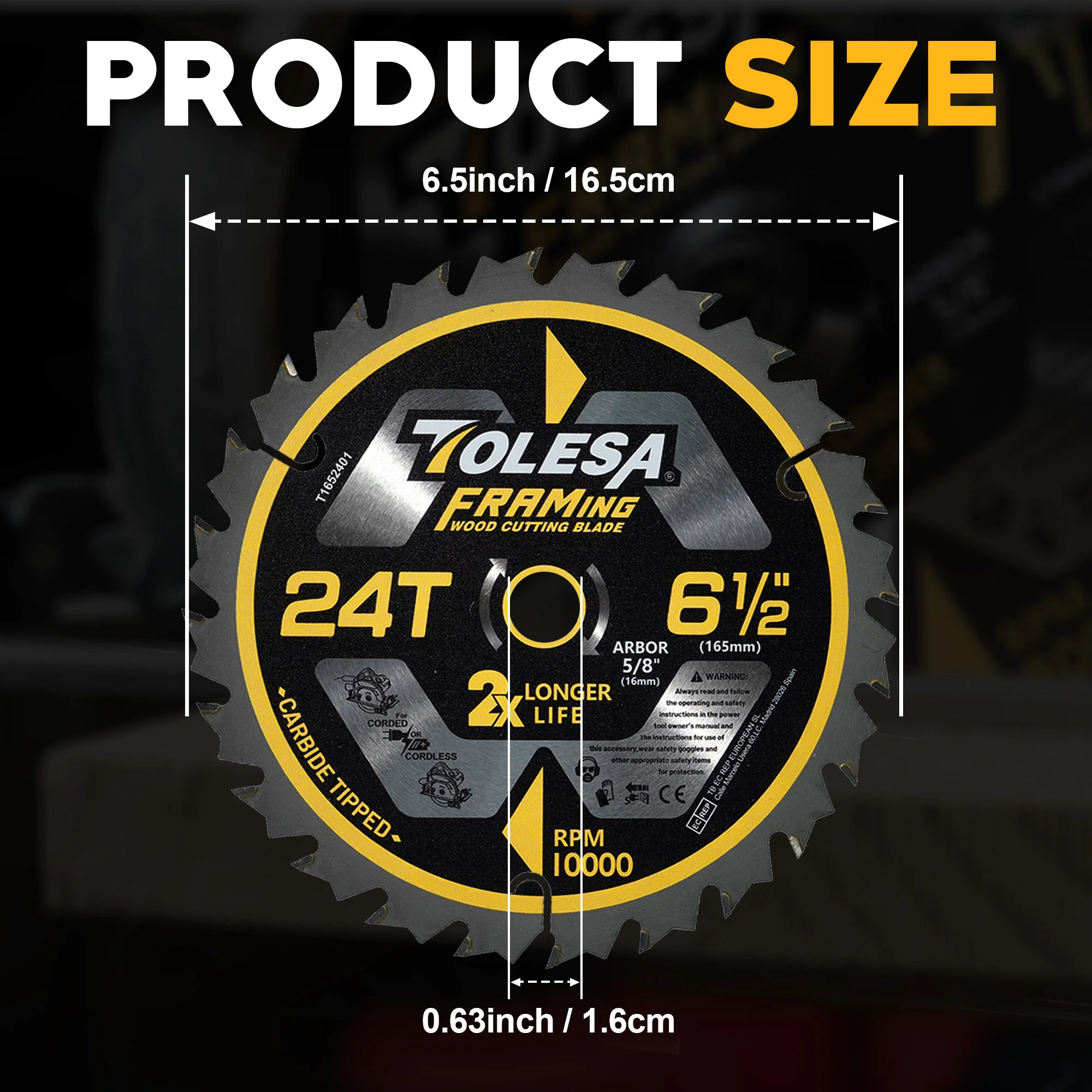 TOLESA 1PC 6.5